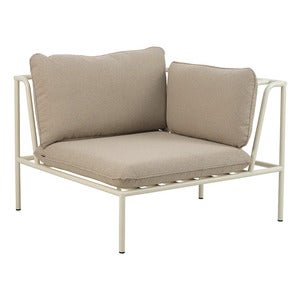 Collier kulmakappale  Pearl white / Teddy beige