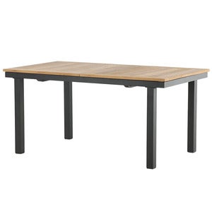 Panama ruokapöytä 160-240x90 cm Musta/Tammi 