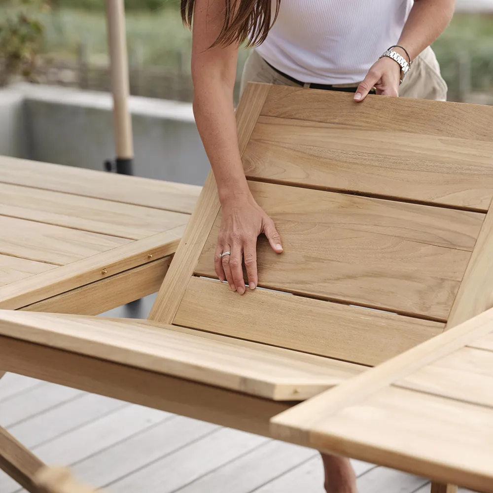 Brutus Ruokapöytä 100x200-265 cm teak