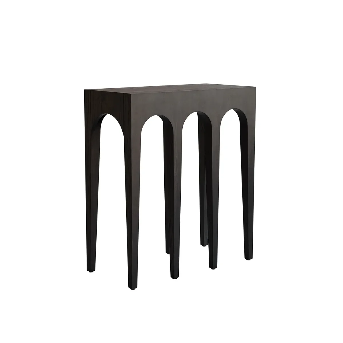 Bow-konsolipöytä, pieni - Coffee Black Oak