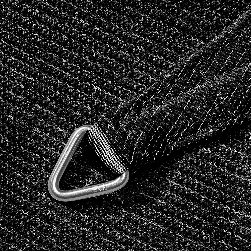 Coolfit aurinkopurje neliö 360x360cm black