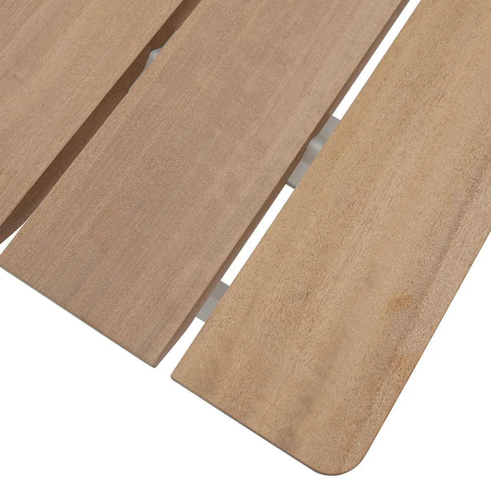 70/70 ruokapöytä 225x90 cm Sapele Mahogany/Grey