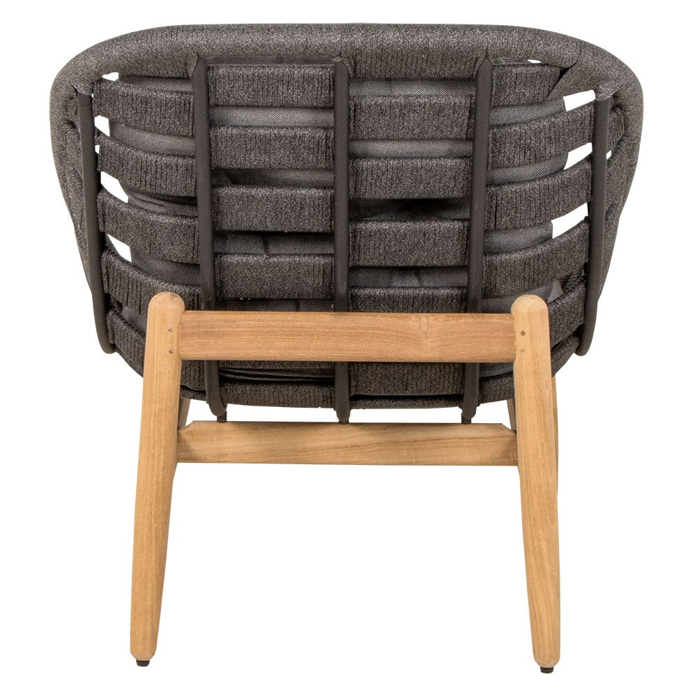 Strington nojatuoli sis. Grey rottinki-Line Airtouch tyynyt