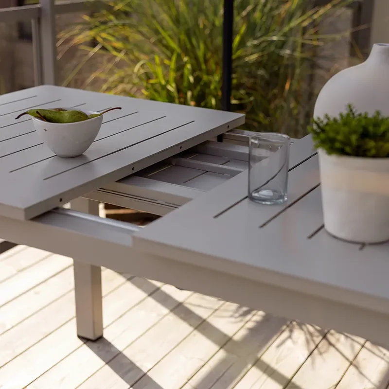 Lomma ruokapöytä 80x132-192 cm Light grey