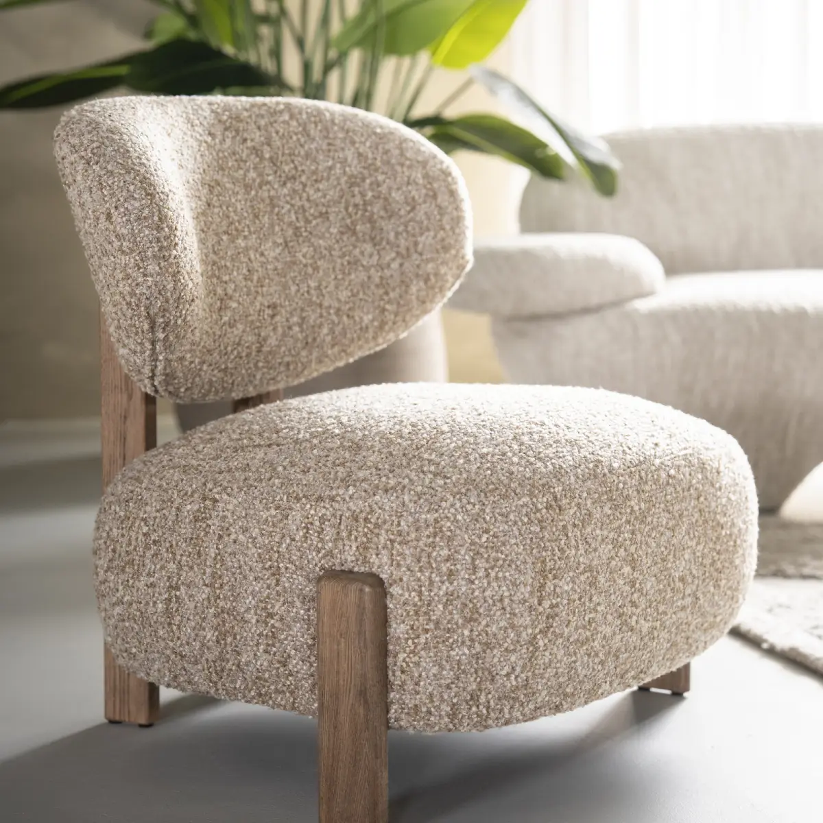 Reza brown Nojatuoli - beige Bay