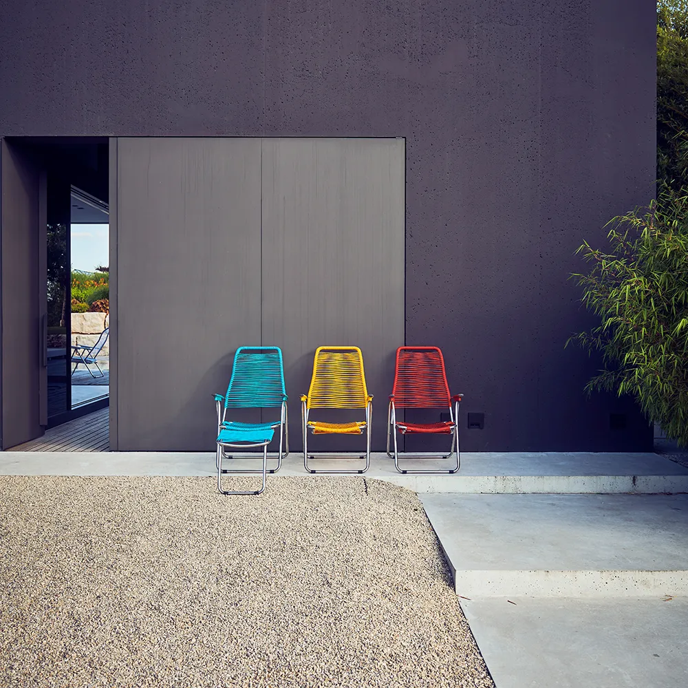 Spaghetti footrest yellow matt aurinkotuoli 