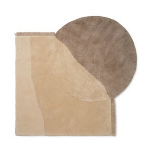  View tuftattu matto 180x180 cm - Beige