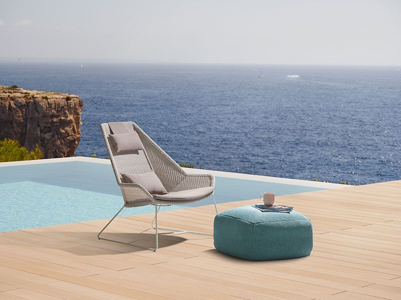 Breeze Lounge nojatuoli valkoinen 