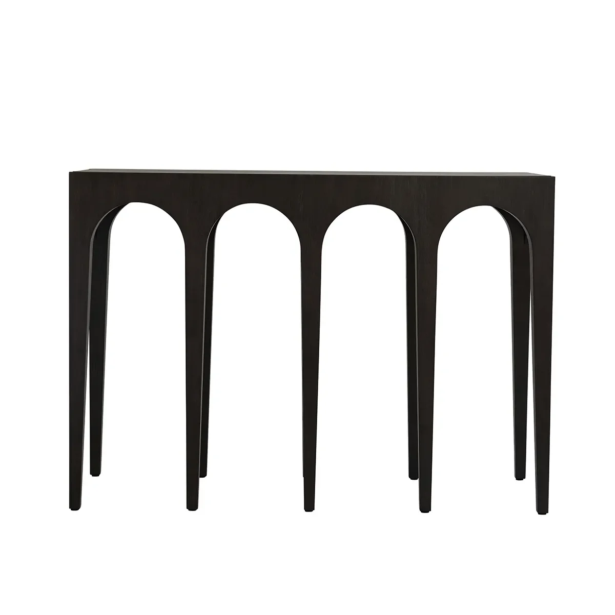 Bow-konsolipöytä, iso - Coffee Black Oak
