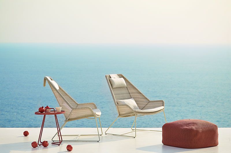 Breeze Lounge nojatuoli valkoinen 