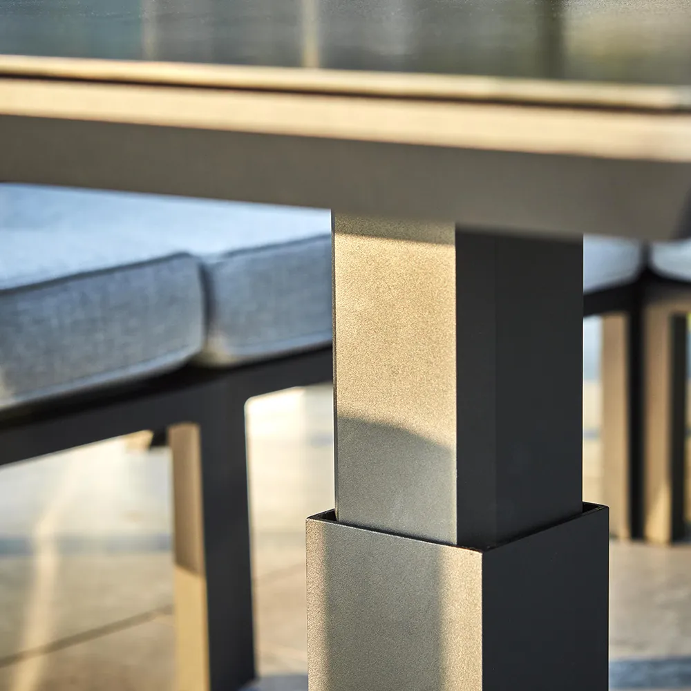 Heis sohvapöytä nostettava ja laskettava 79x79 cm musta