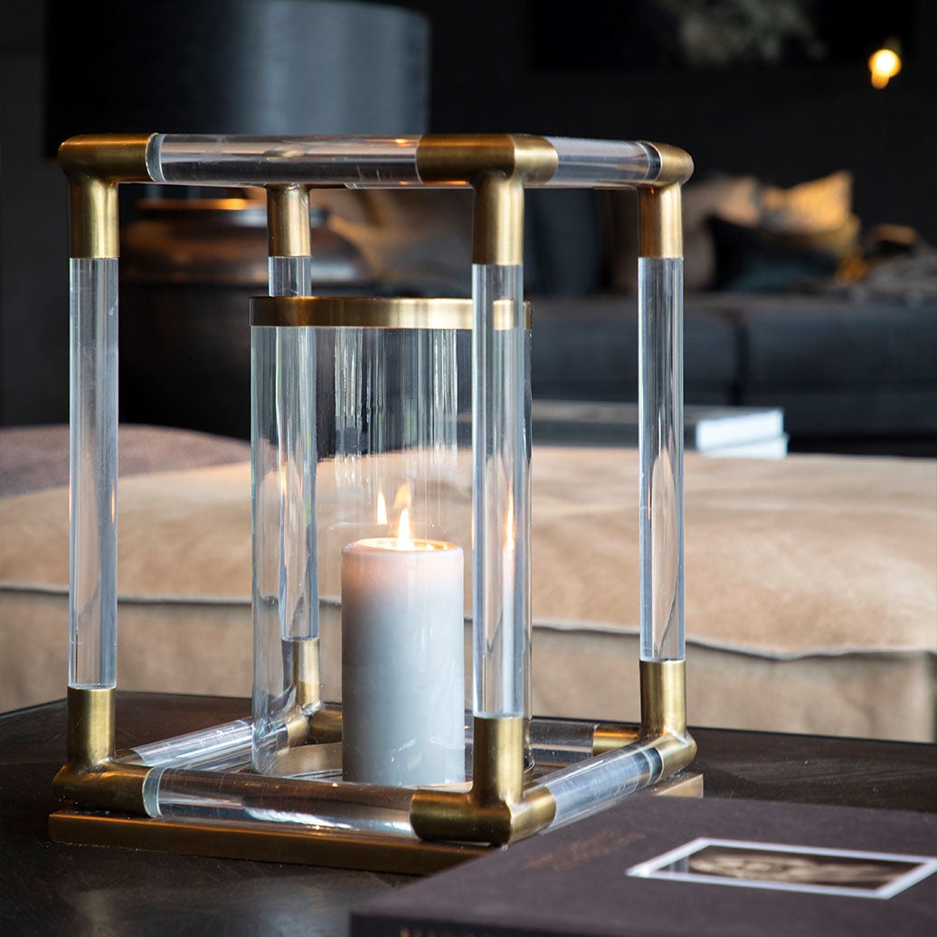 Baltimore kynttilälyhty antiikkimessinki L Artwood