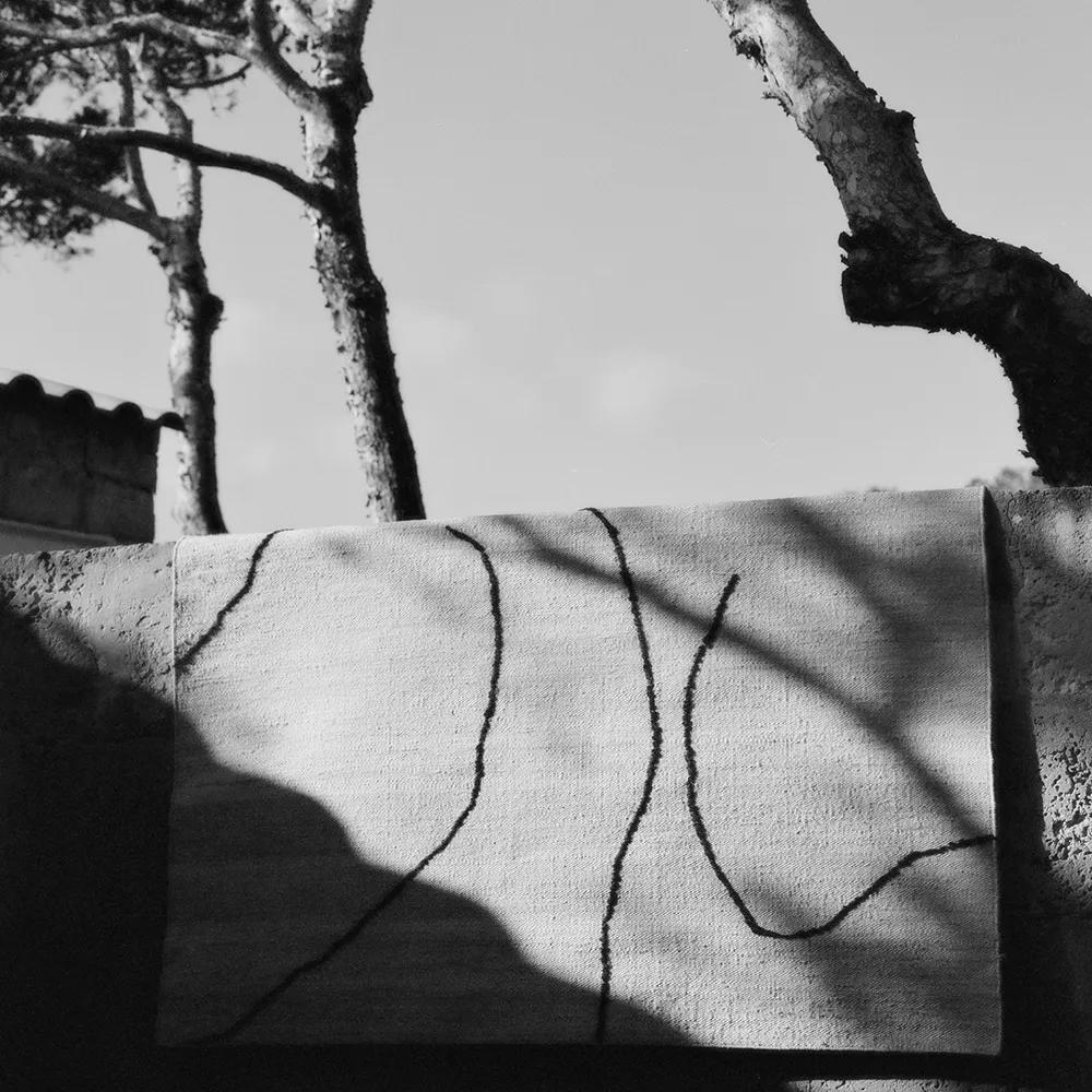 Käsinkudottu Matto Juutti Gesso Off-White 170x240 cm