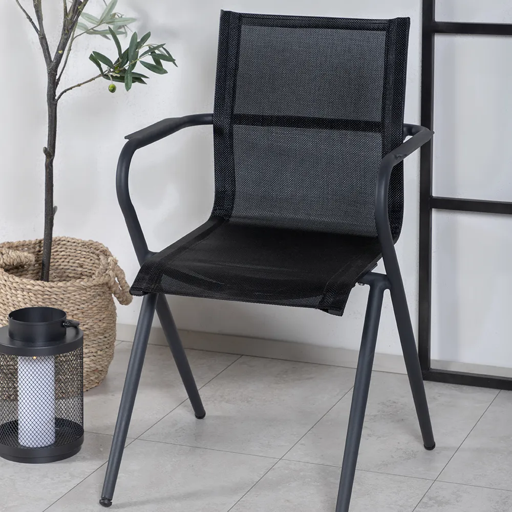 Alina ruokailutuoli Musta 2 kpl