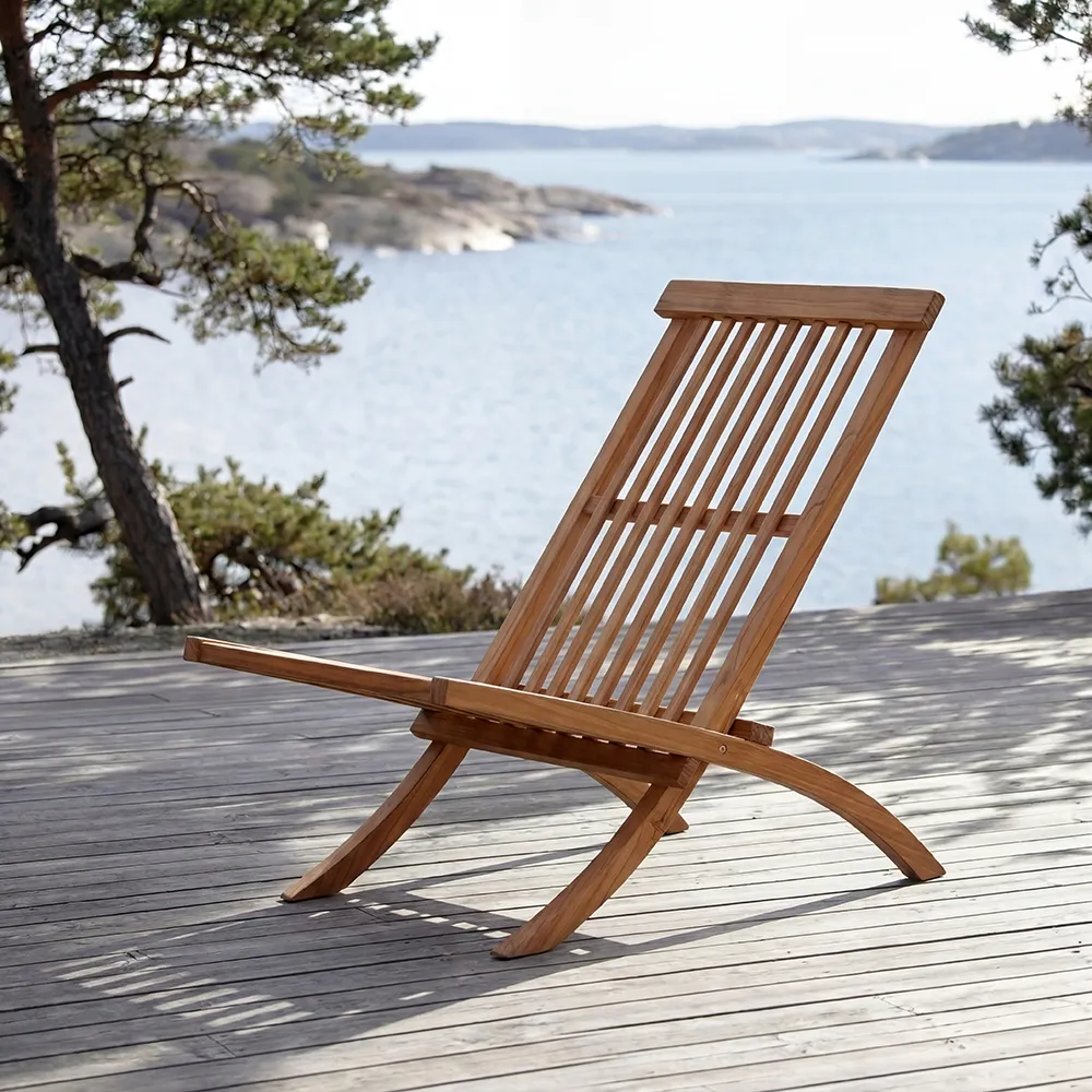 Muskö loungestol tiikki