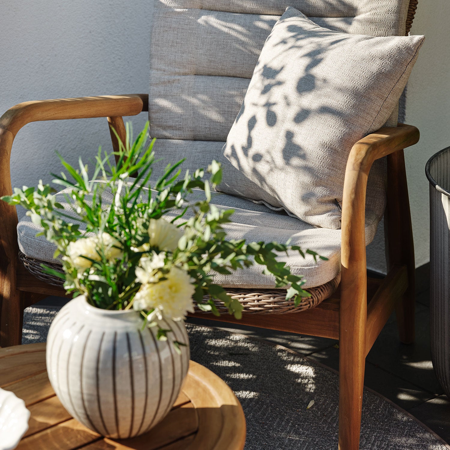 Lilja nojatuoli luonnonvärinen/beige Brafab