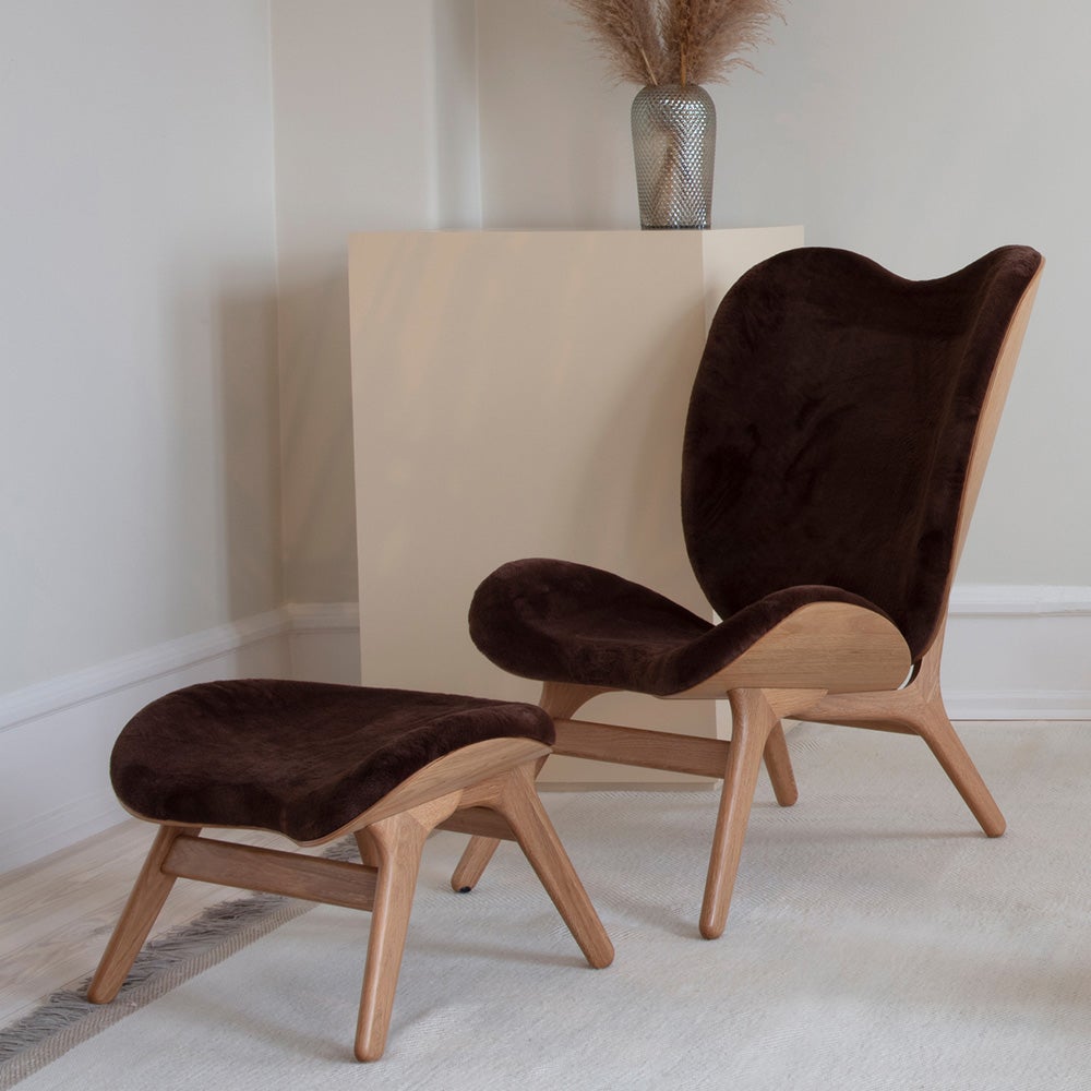 A Conversation Piece Ottoman Rakkaus Oak/Teddy Brown