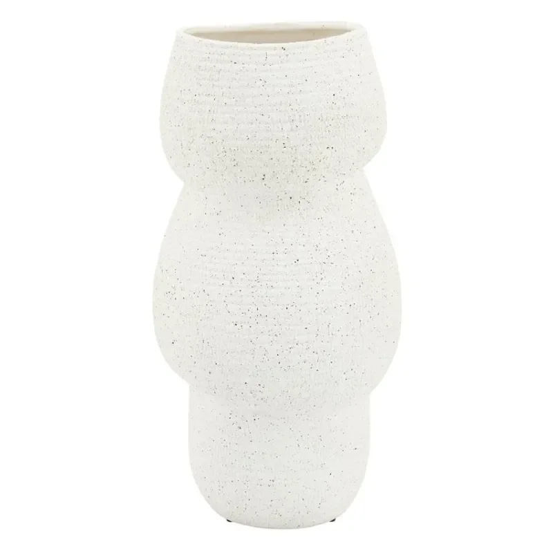 Grava large Maljakko 23,5x23,5x46 cm Saviastia Off white