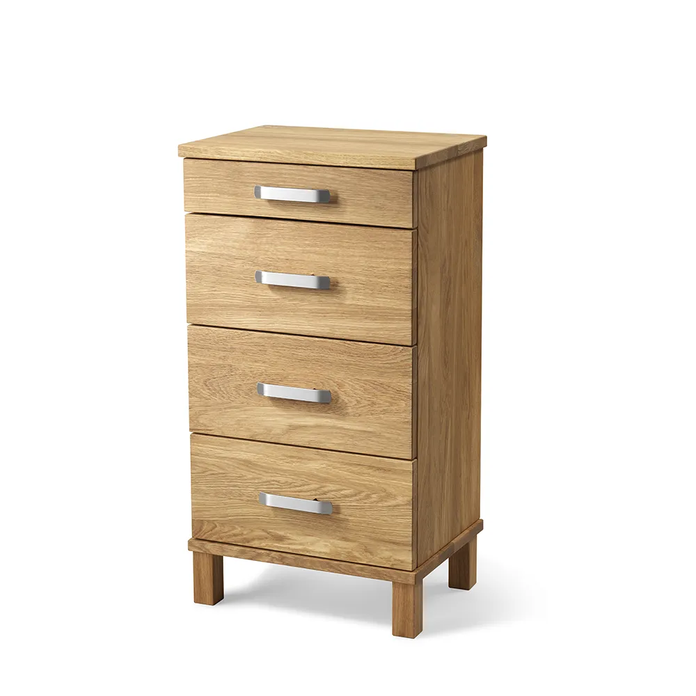 Nadja lipasto H75 B40 Lakattu tammi/teräs teräs