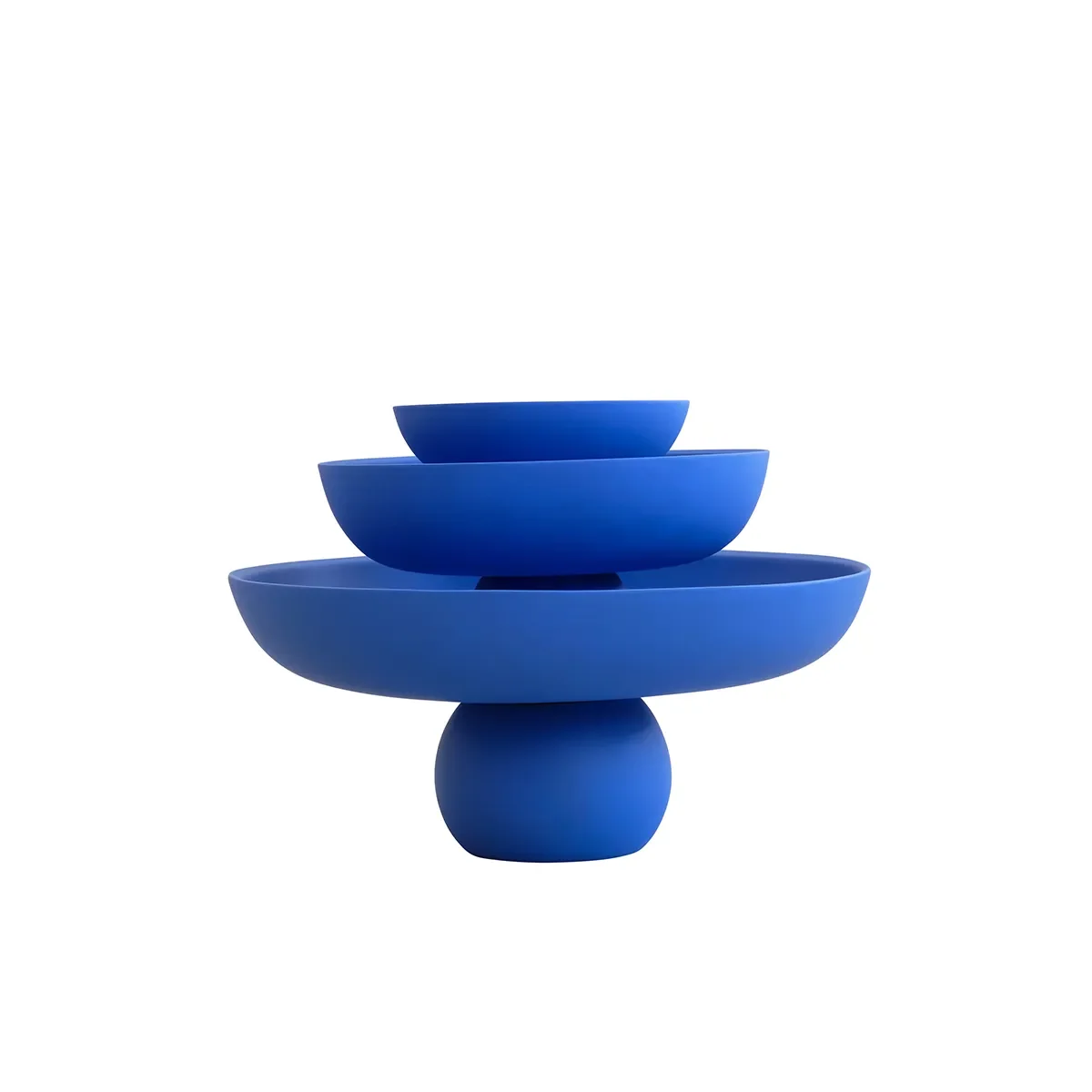 Käsinmaalattu koristekulho Baburu Big Marrakech Blue Ø 43 cm