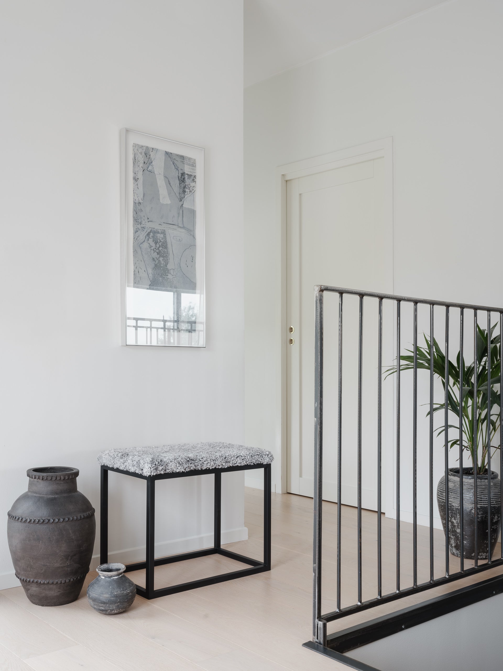 Palle Penkki lampaannahkaa 60x35 cm Charcoal/Black