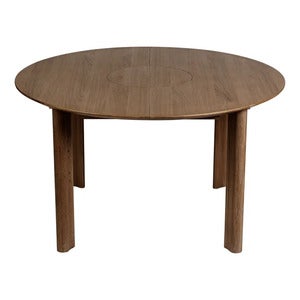 Comfort Circle Ruokapöytä jatkeella Dark Oak