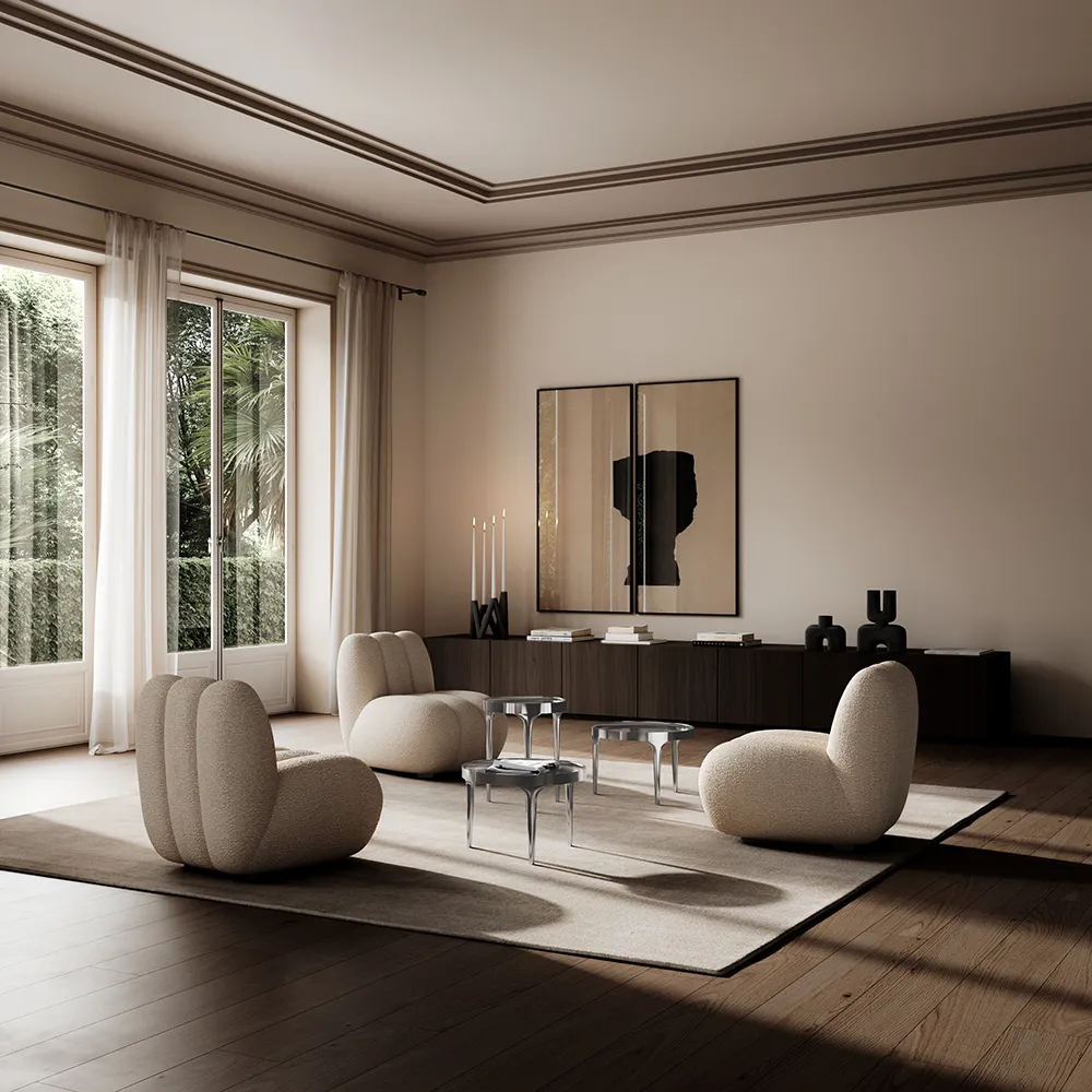 Phantom-sohvapöytä korkea - kromi