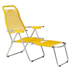 Spaghetti footrest yellow matt aurinkotuoli 