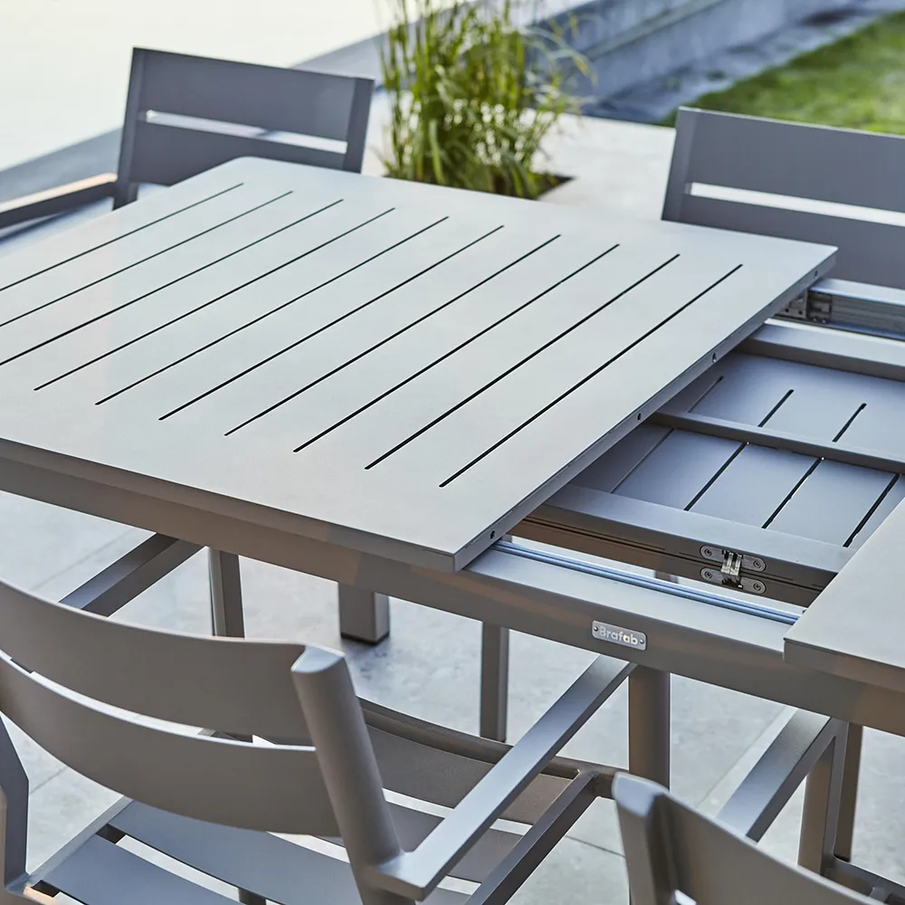 Lomma ruokapöytä 100x194-312 cm Khaki