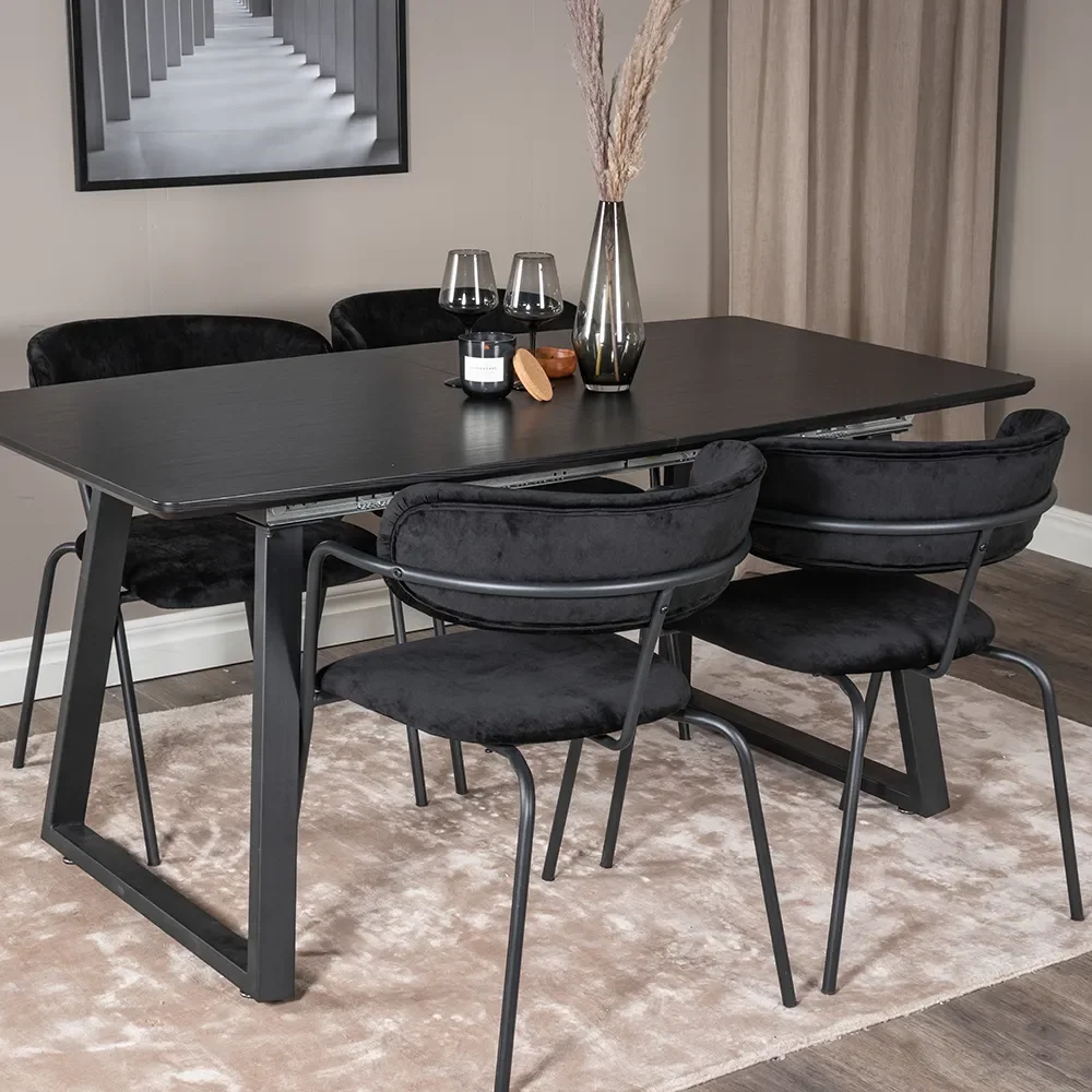 Arrow ruokailutuoli Sort 2 kpl