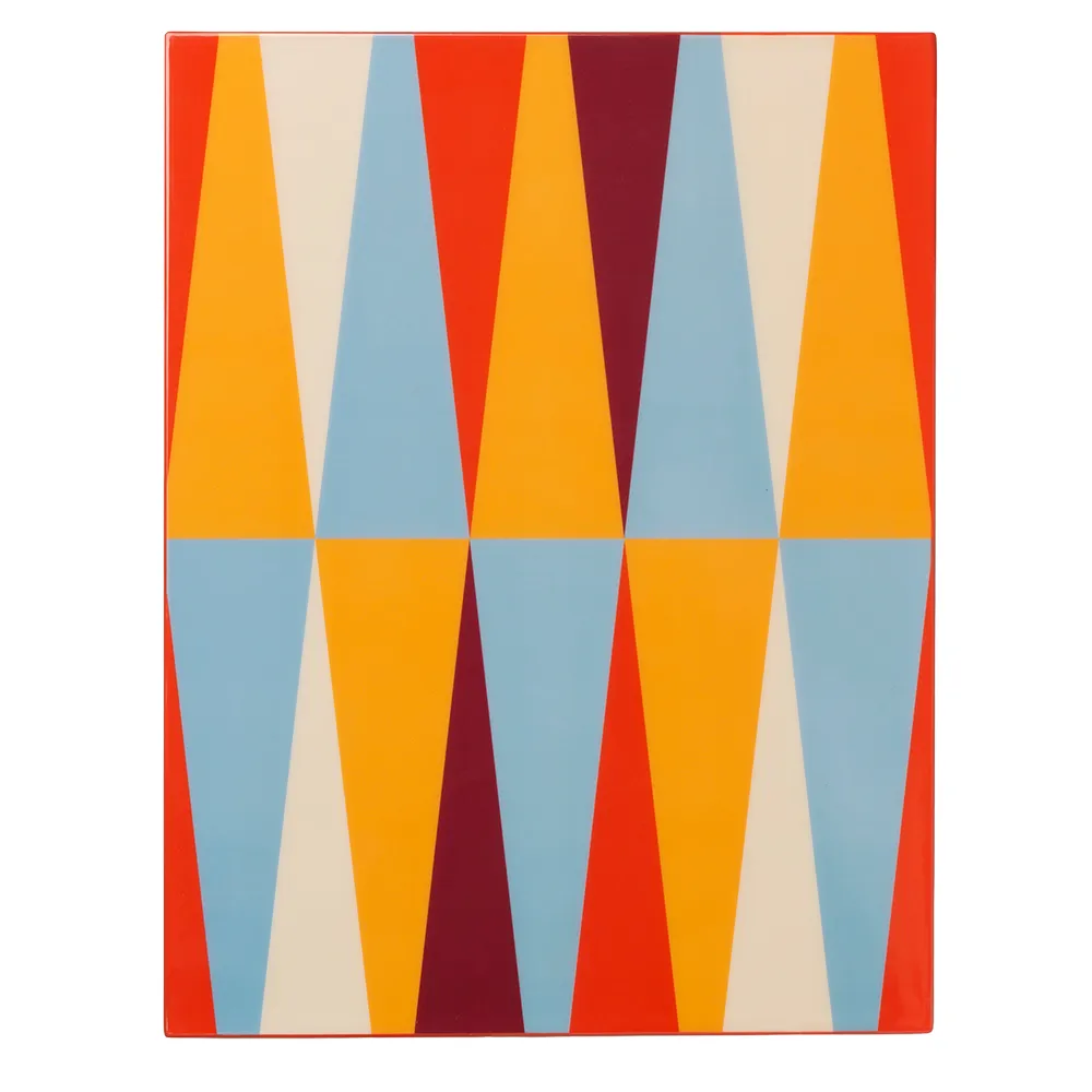 Lacquered Backgammon Red