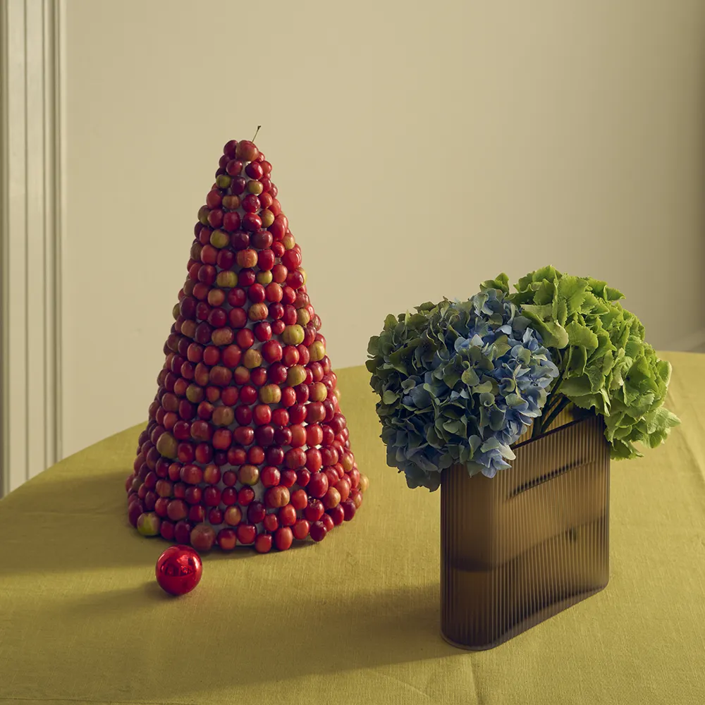 Ridge Maljakko H: 16,5 cm Light Blue Frosted