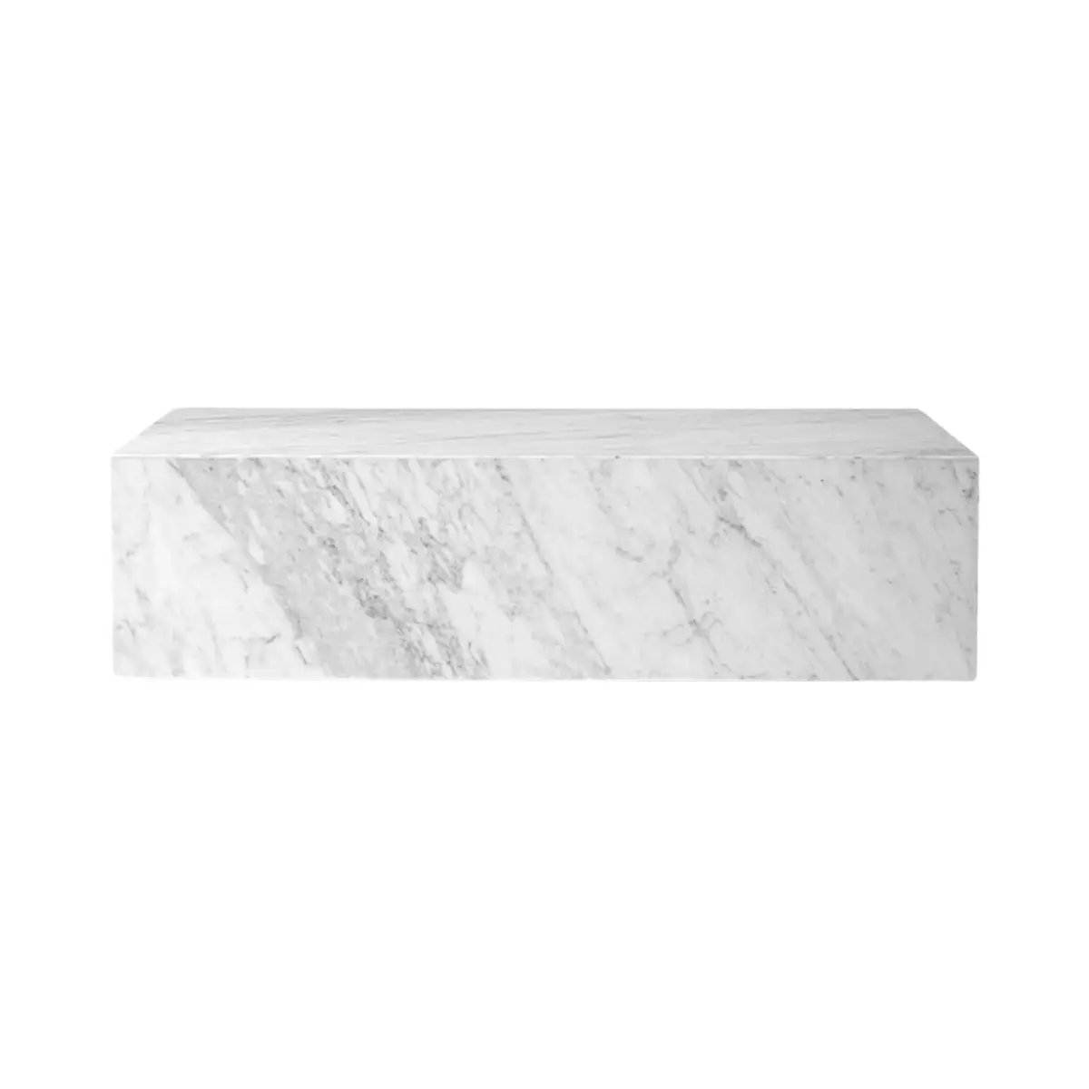 Plinth-sohvapöytä, matala, Carrara-marmori