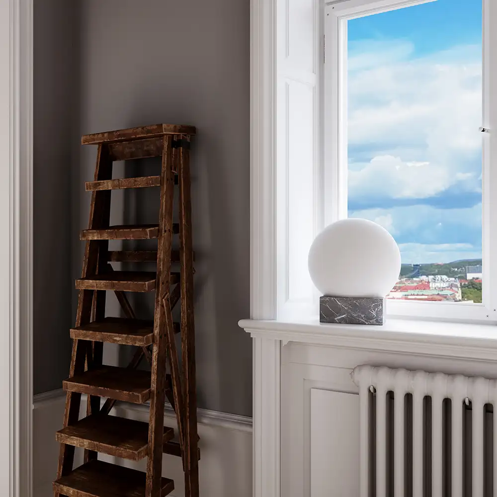 Glori Pöytävalaisin Ø30cm Valkoinen