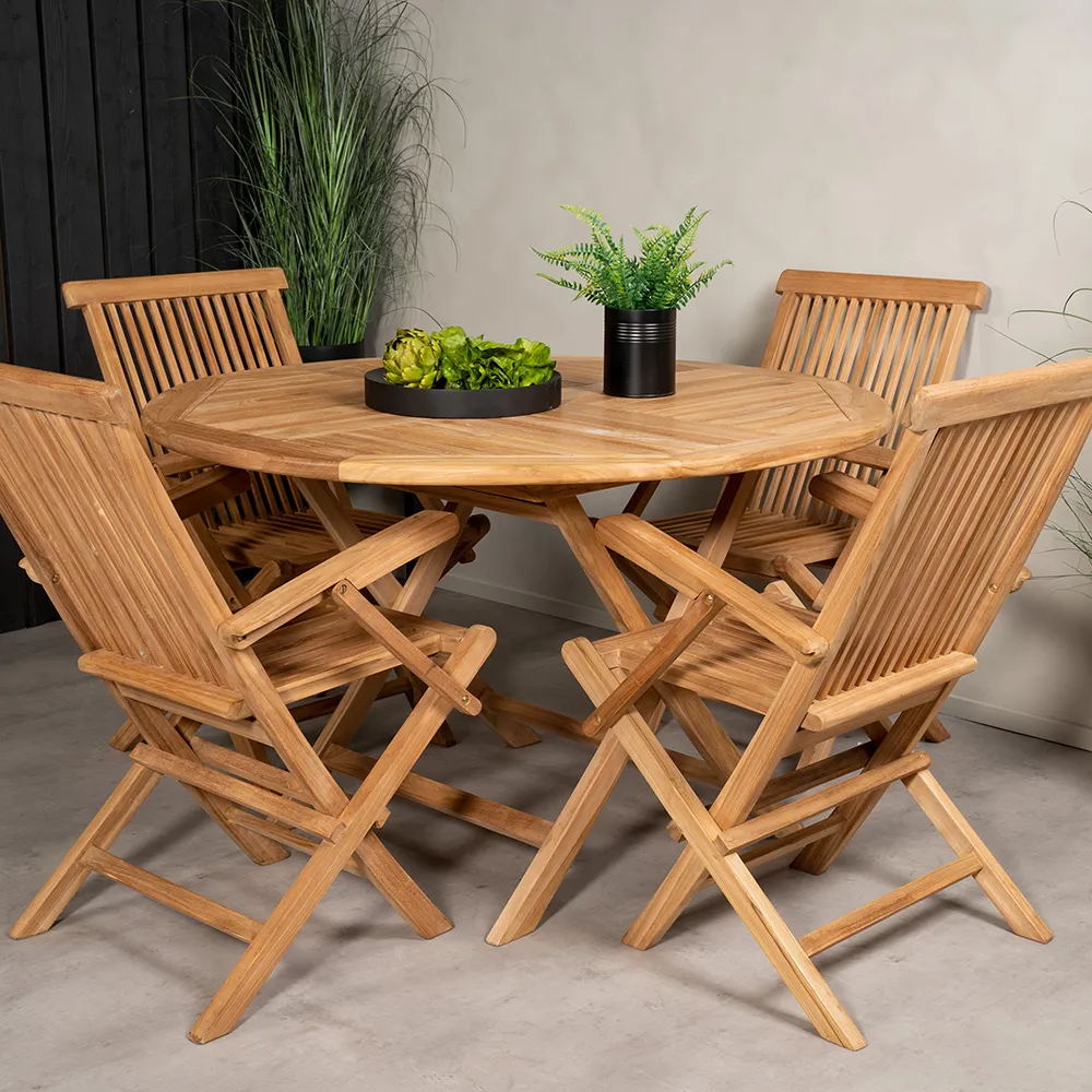 Kenya ruokapöytä Ø120 cm Teak 