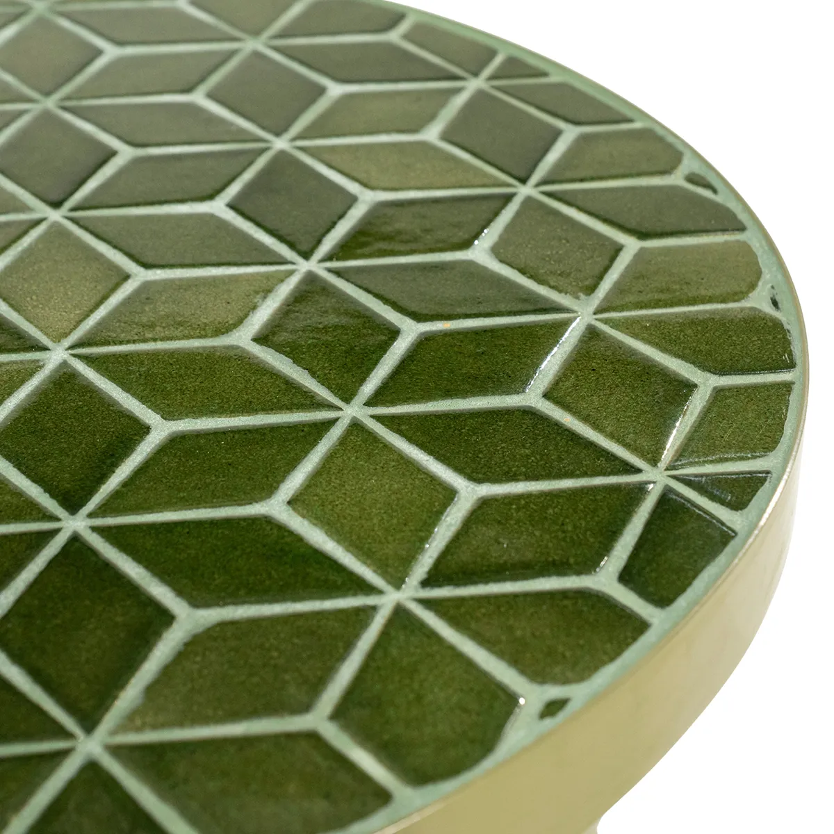 Sohvapöytä Patterna mosaiikkikannella Green