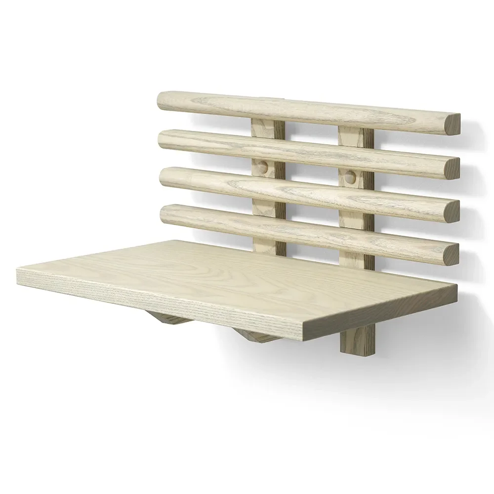 Zana yöpöytä harmaa öljytty saarni