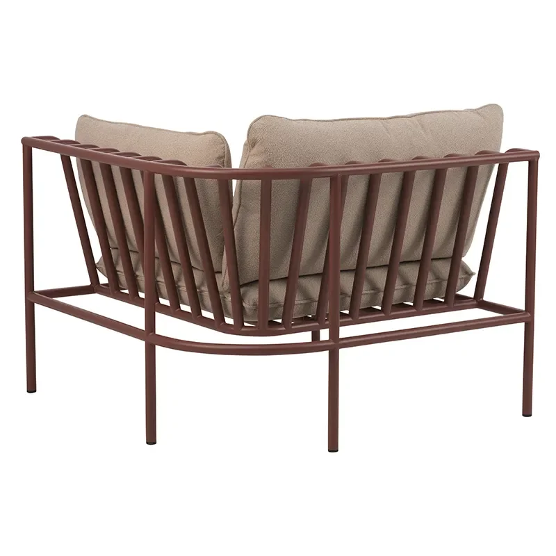 Collier kulmakappale  Zin red / Teddy beige