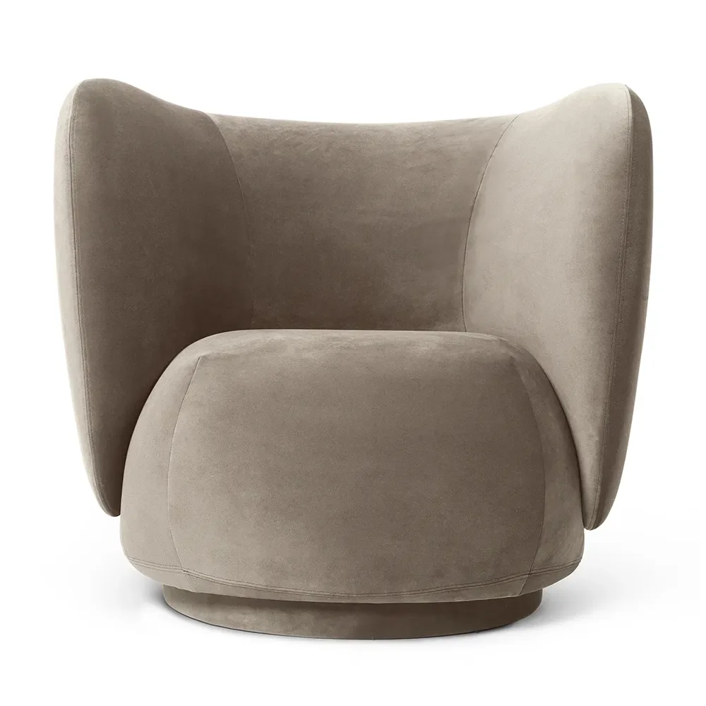 Ferm Living, Rico Lounge nojatuoli Rich Velvet - Beige | Alk. 2 272,00 €