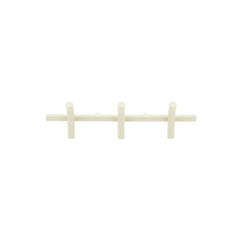 Wall coat rack Matto 3 - beige 53x14x11,5 cm