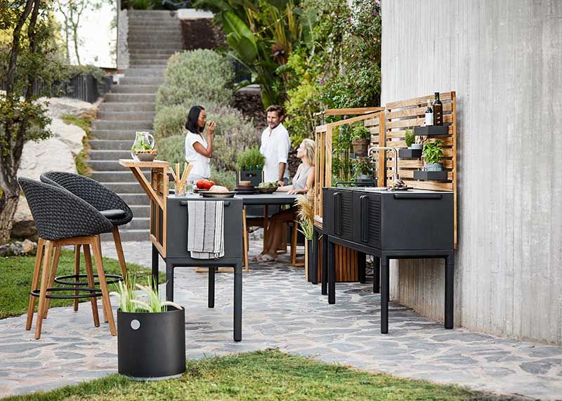 Grow-ruukku, suorakaiteen muotoinen, harmaa