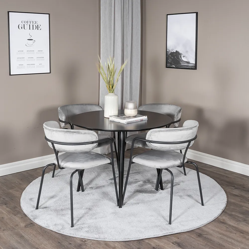 Arrow ruokailutuoli Harmaa 2 kpl