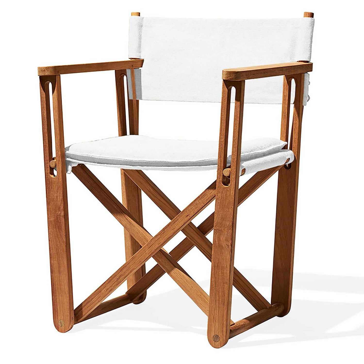 Kryss lounge-nojatuoli tiikki Skargaarden