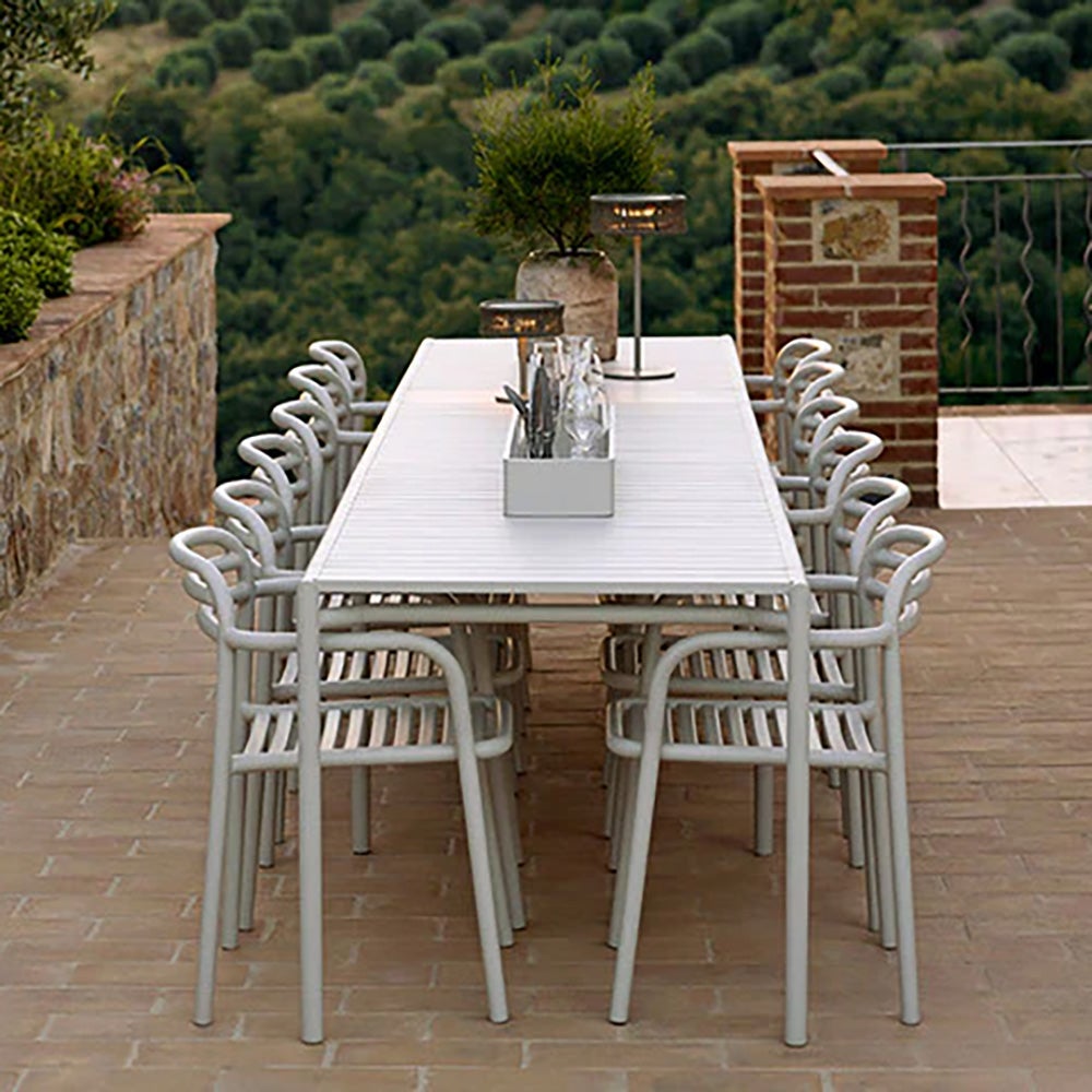 Bliss ruokapöydän jatkolevy sis. jalat Desert punainen alumiini