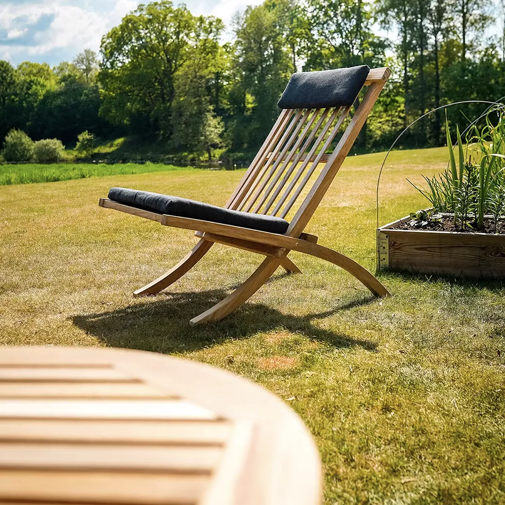 Muskö loungestol tiikki
