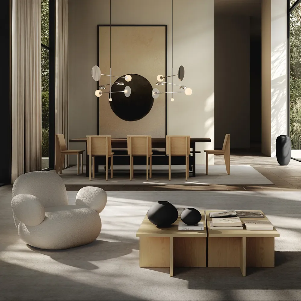 Brutus-sohvapöytä - Luonnonvärinen tammi