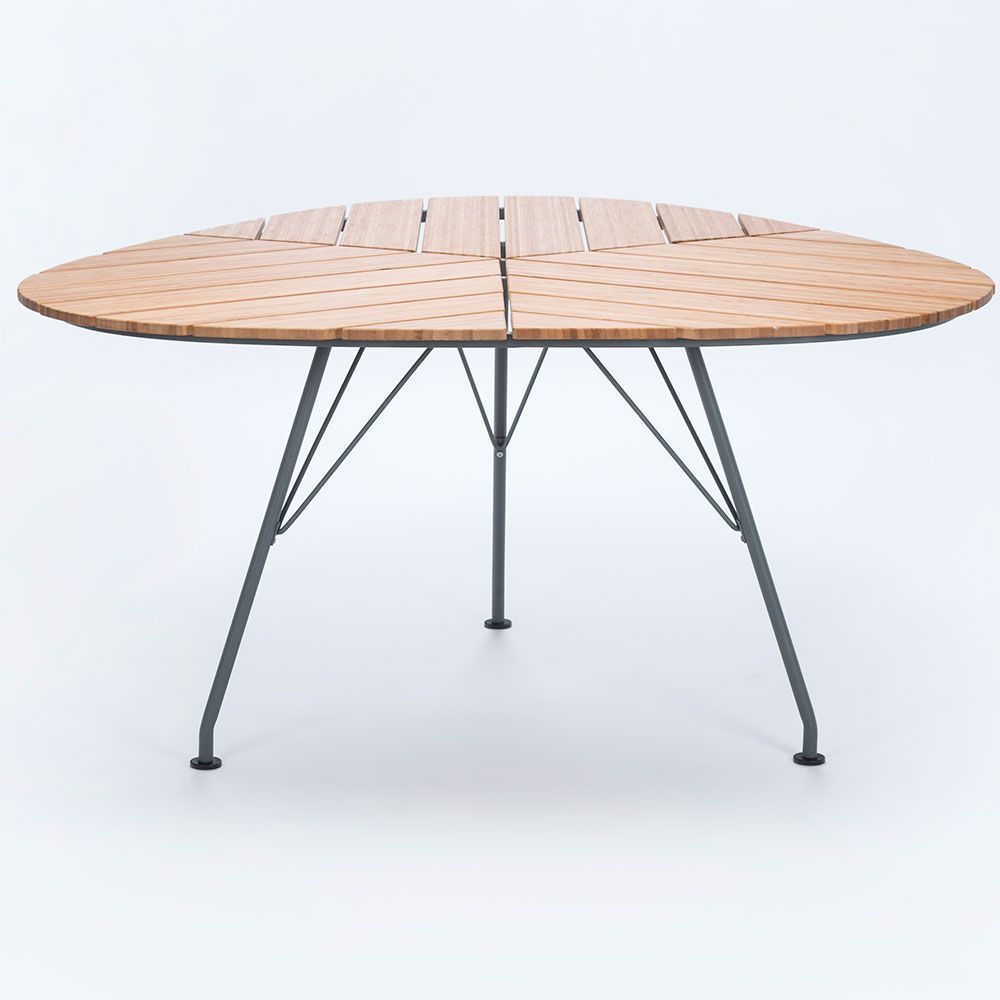 Houe Leaf ruokapöytä 146×146 cm alumiini/bambu