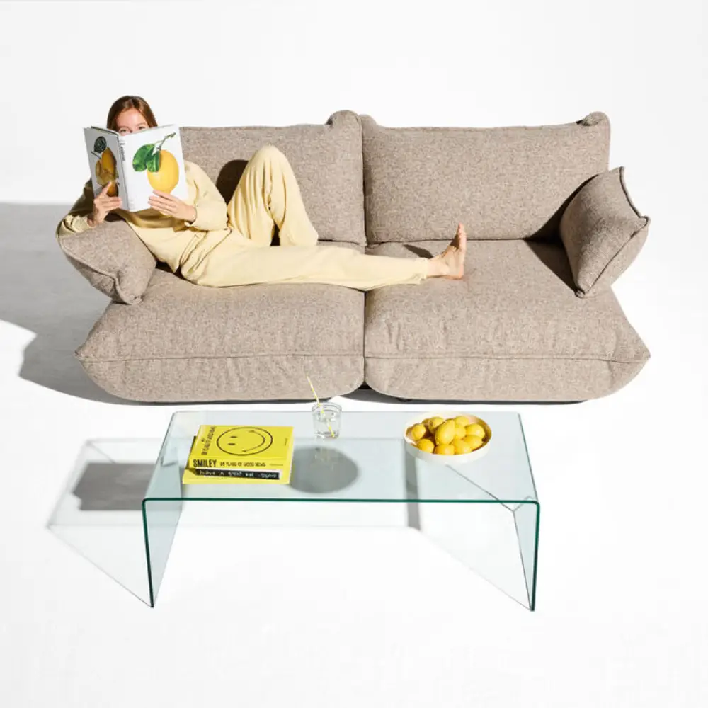 sumo  käsinoja boucle recycled brown