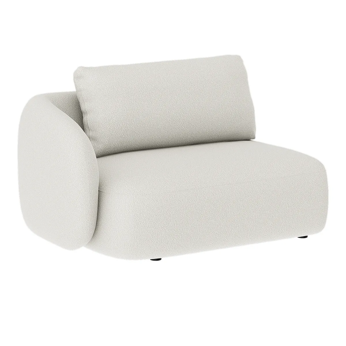 Artwood, Dixon 1,5-istuttava osio vasen Bouclé cream