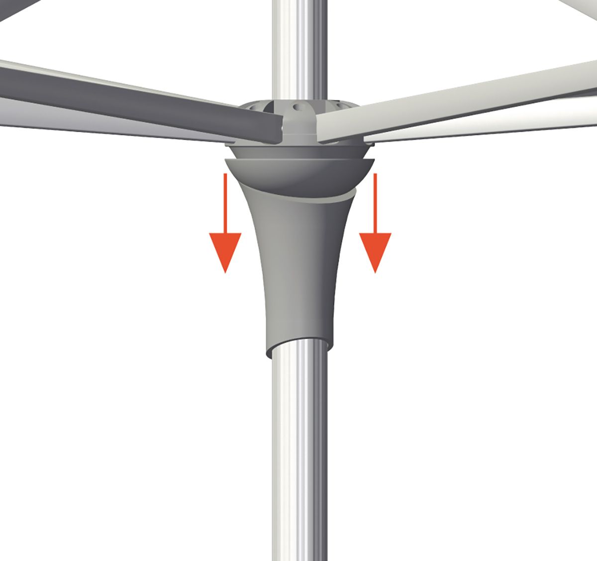 Alu-smart aurinkovarjo 300 cm kat.4 453 vanilla
